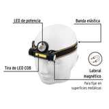 Linterna de Minero LED 180 Lm, con Imán, Recargable, Pretul