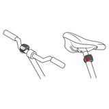 Juego de Linterna Trasera y Delantera para Bicicleta, Pretul