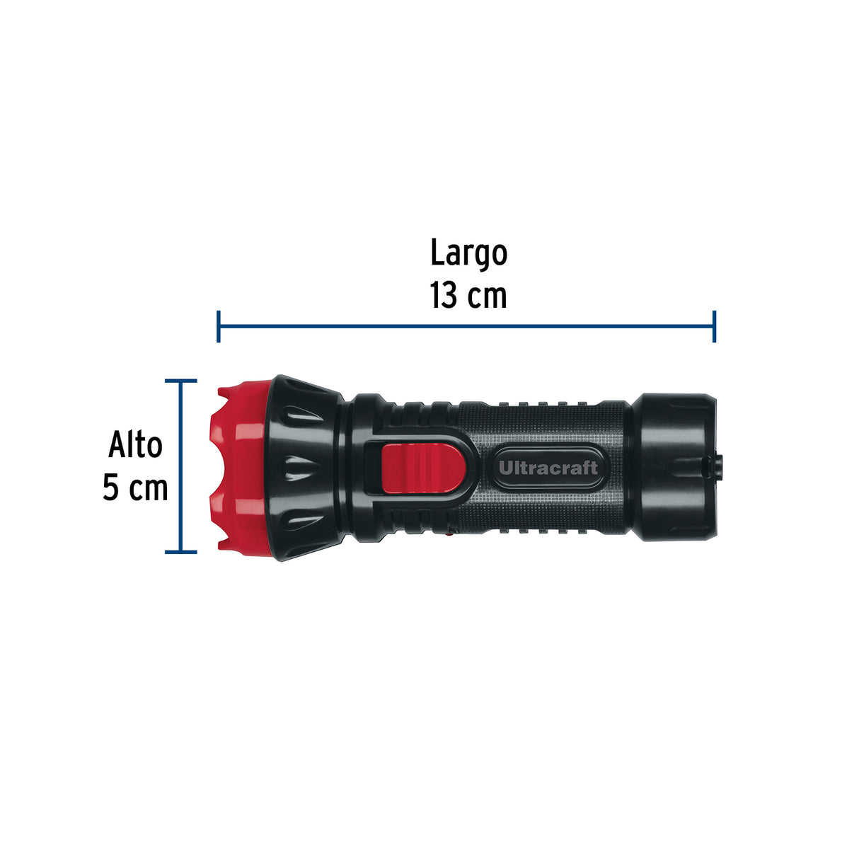 Linterna Plástica de LED, 40 Lm, Recargable, Ultracraft