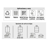 Lija para Madera Papel Cabinet, Grano 120, Truper
