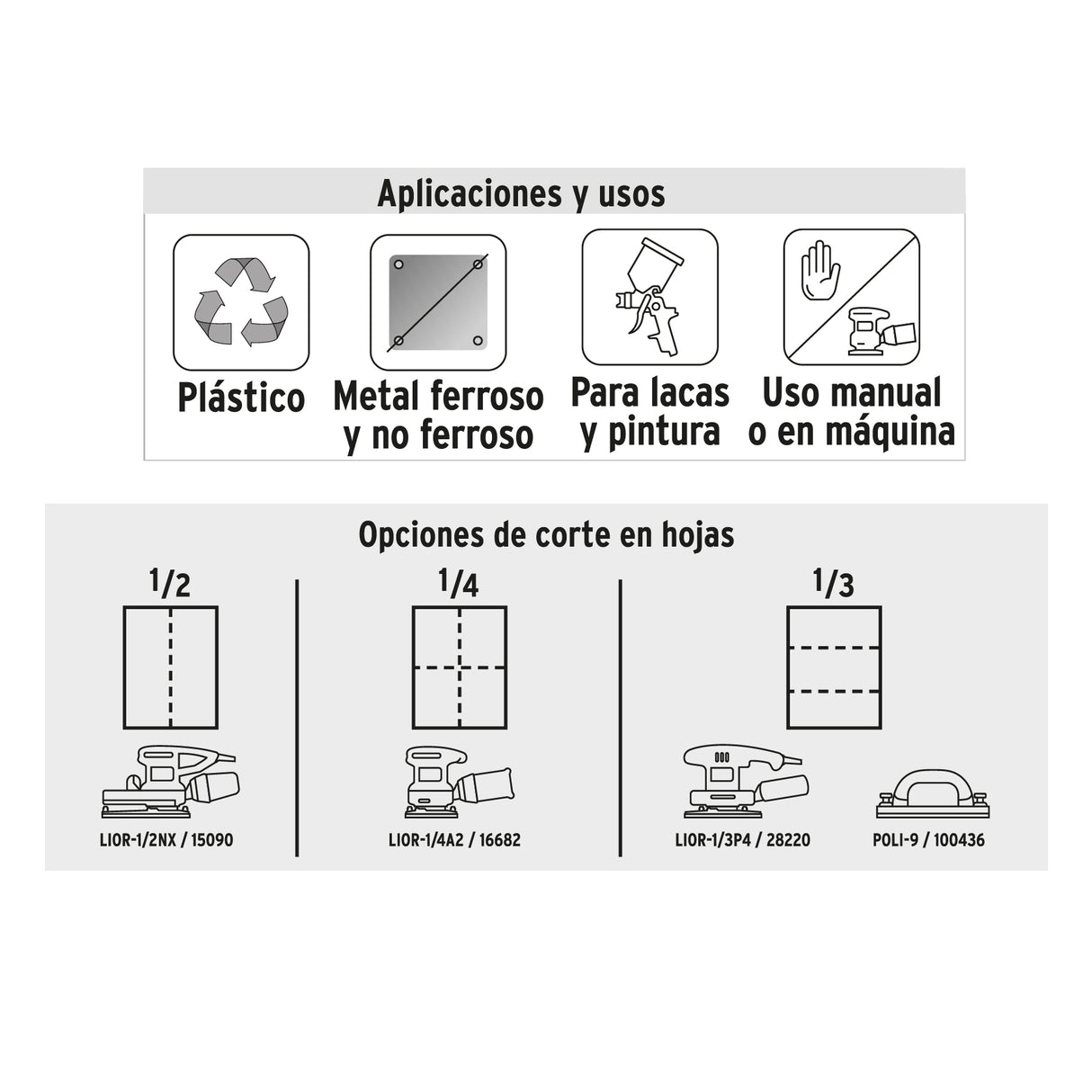 Lija de Esmeril Roja Grano 120 de Óxido de Aluminio, Truper