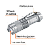 Linterna de Aluminio 1 LED de 40 Lm con 1 Pila Aa, Truper