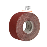 Rollo de 5 m de Lija para Plomero Grano 100 Ancho 1-1/2'