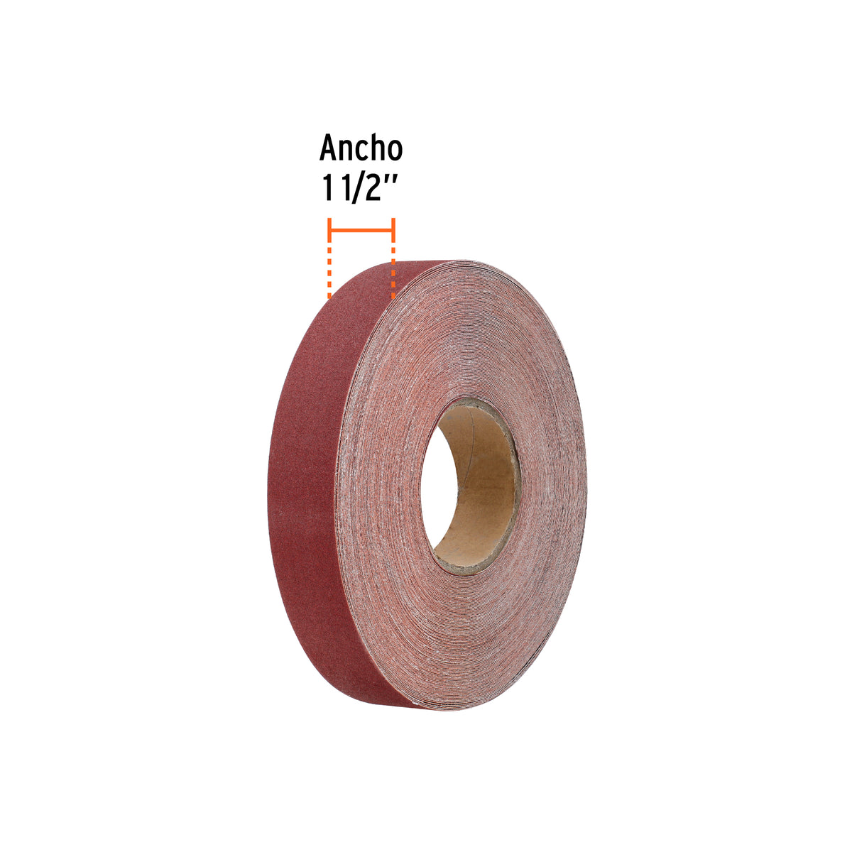 Rollo de 45 m de Lija para Plomero Grano 120 Ancho 1-1/2'