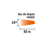 Linterna Plástica 1 LED 80 Lm con 2 Pilas Aa, Truper
