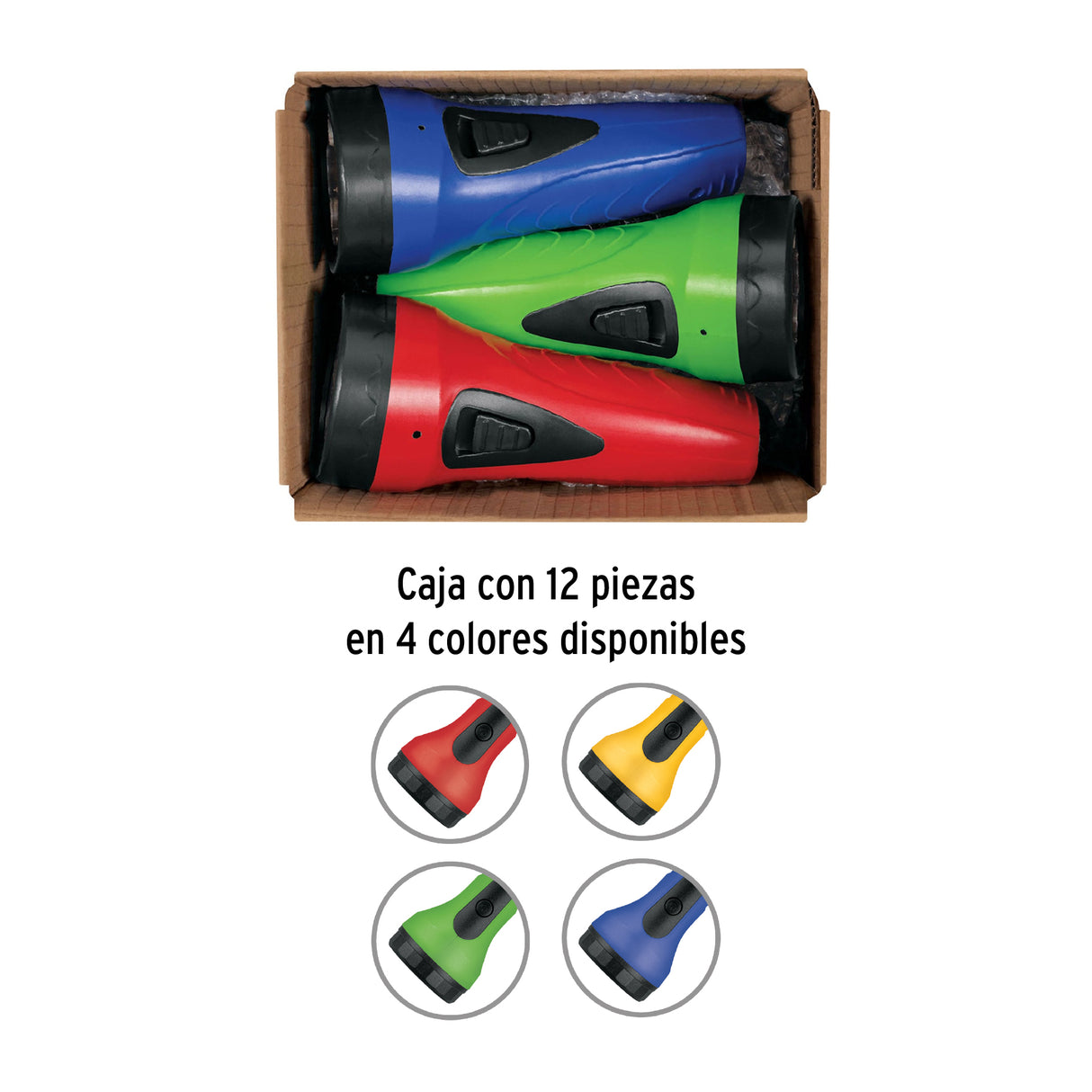 Linterna Plástica de LED, 60 Lm, Recargable a Granel, Pretul