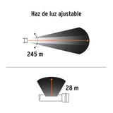 Linterna Recargable con Luz Emergencia, 480 Lm, Truper Expert