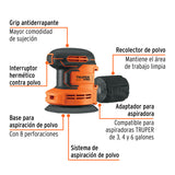 Lijadora Roto-orbital 5', 20 V, sin Accesorios, Truper Pro