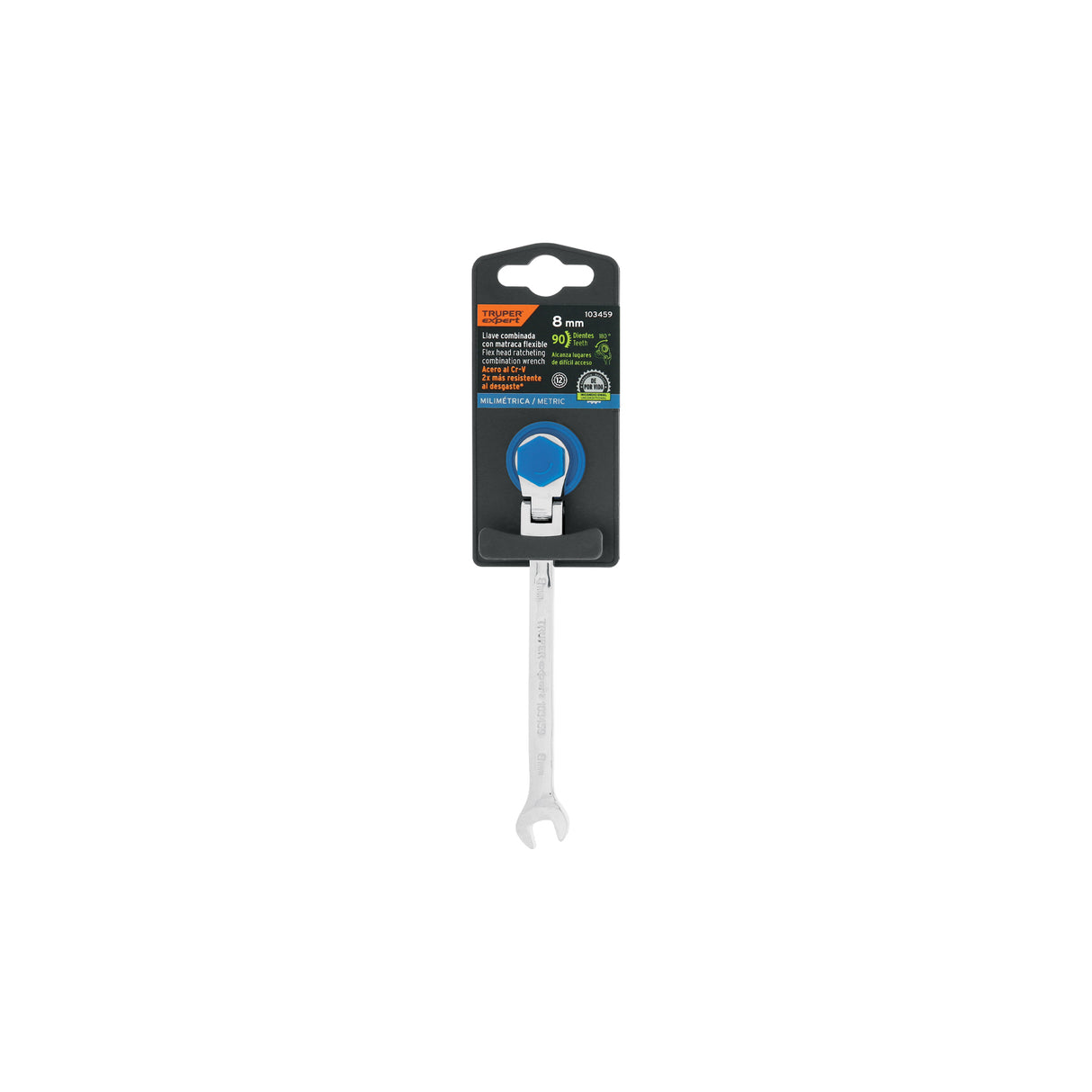 Llave Combinada con Matraca 8 mm Flexible, Expert