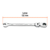 Llave Combinada con Matraca 8 mm Flexible, Expert