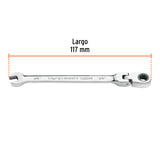 Llave Combinada con Matraca 1/4' Flexible, Expert