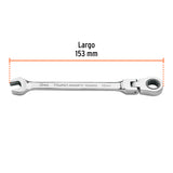 Llave Combinada con Matraca 10 mm Flexible, Expert