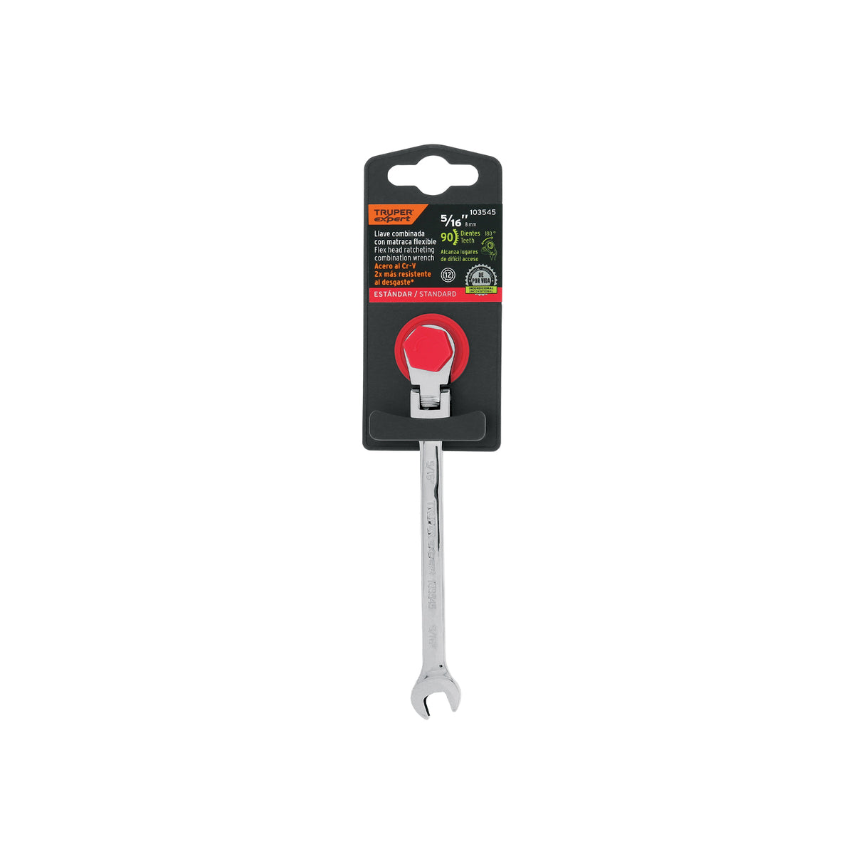 Llave Combinada con Matraca 5/16' Flexible, Expert