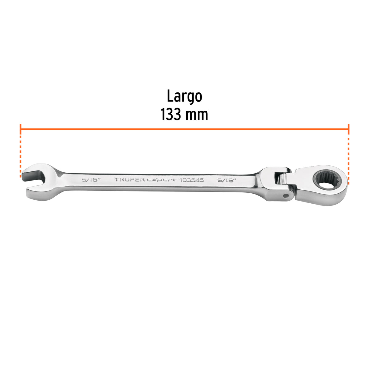 Llave Combinada con Matraca 5/16' Flexible, Expert