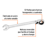 Llave Combinada Matraca Reversible 12MMX168 mm Largo, Expert