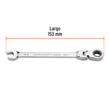 Llave Combinada con Matraca 3/8' Flexible, Expert