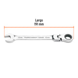 Llave Combinada con Matraca 15 mm Flexible, Expert