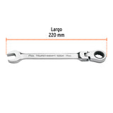 Llave Combinada con Matraca 17 mm Flexible, Expert