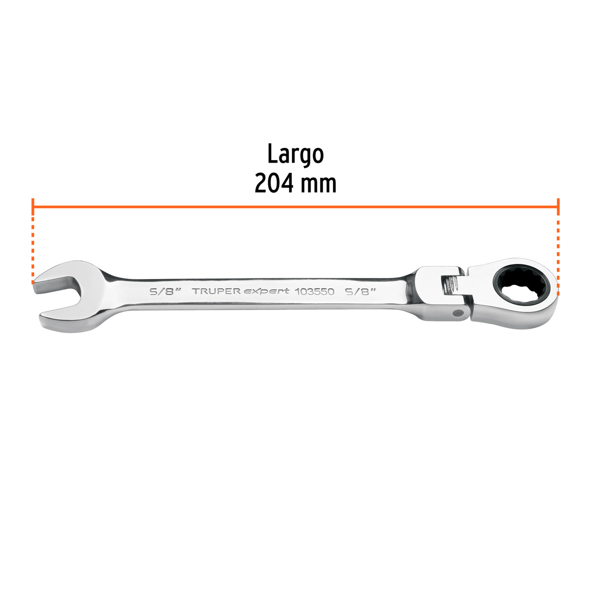 Llave Combinada con Matraca 5/8' Flexible, Expert