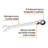Llave Combinada Matraca Reversible 13/16'X288 mm Largo, Expert