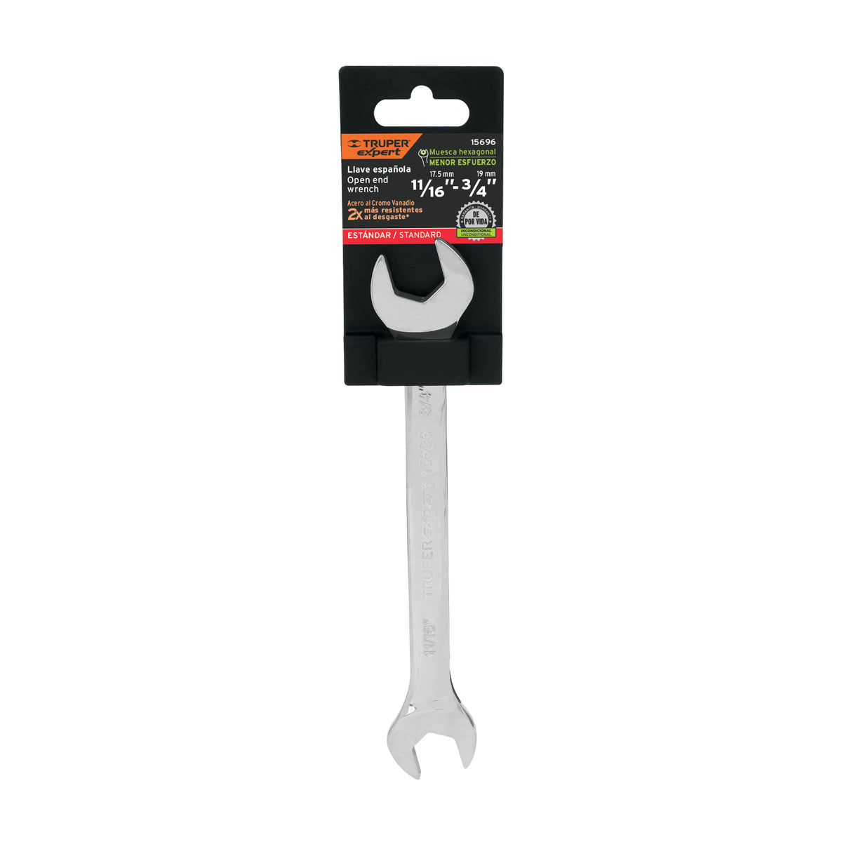 Llave Española, 11/16 X 3/4' X 220 mm de Largo, Expert