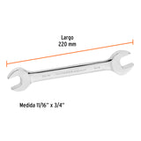 Llave Española, 11/16 X 3/4' X 220 mm de Largo, Expert
