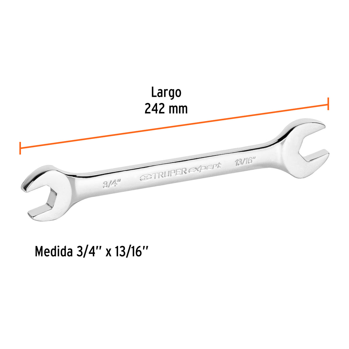 Llave Española, 3/4 X 13/16' X 242 mm de Largo, Expert