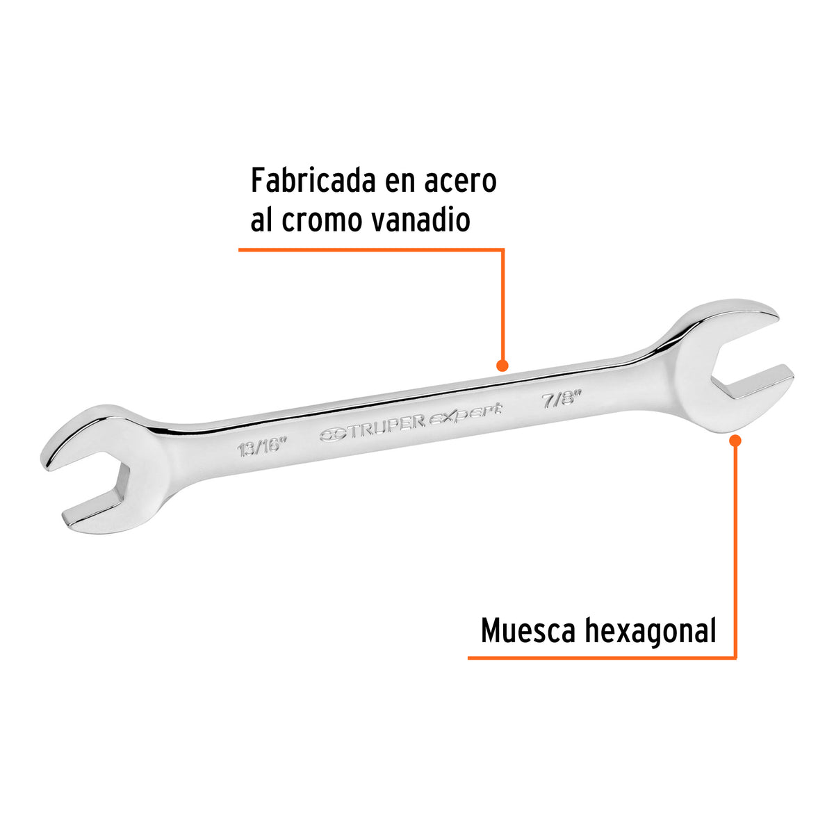 Llave Española, 13/16 X 7/8' X 242 mm de Largo, Expert
