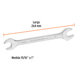 Llave Española, 15/16 X 1' X 264 mm de Largo, Truper Expert