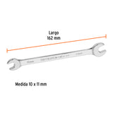 Llave Española 10 X 11 X 162 mm de Largo, Truper Expert