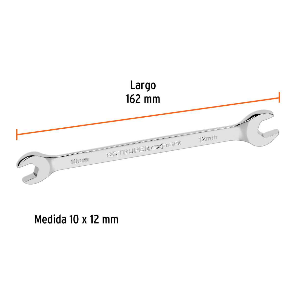 Llave Española 10 X 12 X 162 mm de Largo, Truper Expert