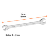 Llave Española 12 X 13 X 181 mm de Largo, Truper Expert