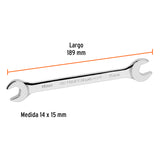 Llave Española 14 X 15 X 189 mm de Largo, Truper Expert