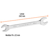 Llave Española 19 X 22 X 242 mm de Largo, Truper Expert