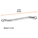 Llave de Estrías 9 X 11 X 181 mm Largo, Truper Expert