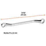 Llave de Estrías 19 X 22 X 291 mm Largo, Truper Expert