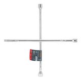 Llave de Cruz 20' Pulida y Cromada con Entrada Cuadro 1/2'