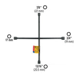 Llave de Cruz 20', Acabado Negro Mate, Pretul