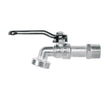 Llave de esfera de zinc 1/2', 110 g, s/adaptador, BASIC