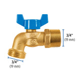 Llave de Esfera de Latón 3/4' con Rosca para Manguera, Foset
