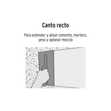 Llana 11' Canto Recto, 10 Remaches, Mgo Comfort Grip, Truper