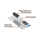 Llana 11' Canto Recto, 10 Remaches, Mgo Comfort Grip, Truper