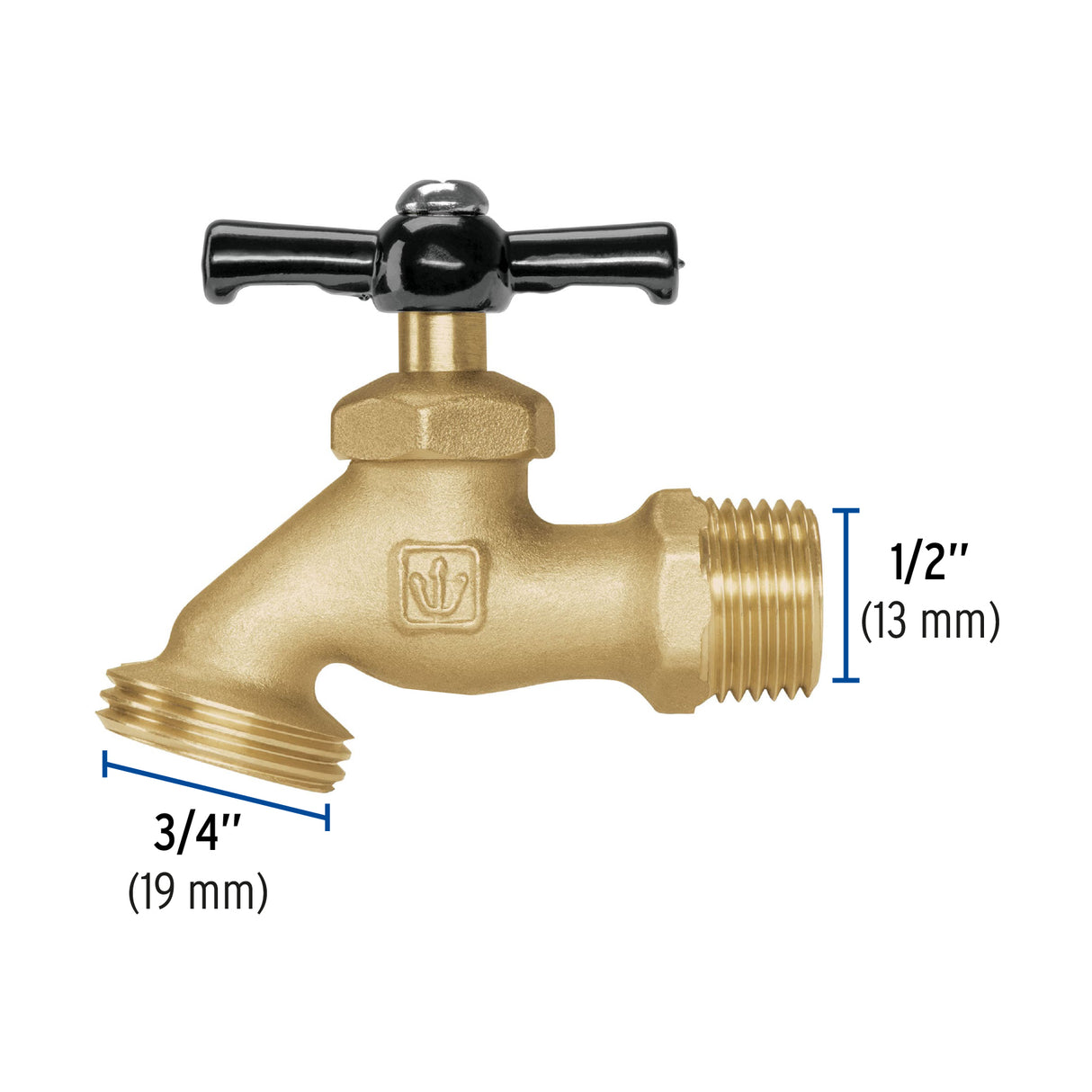 Llave para Manguera, de Latón, 100G, 1/2', Blíster, Basic