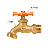 Llave para Manguera, de Latón, 140G, 1/2', Granel, Truper