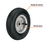 Rueda Neumática 8' para Eje Lateral, Truper