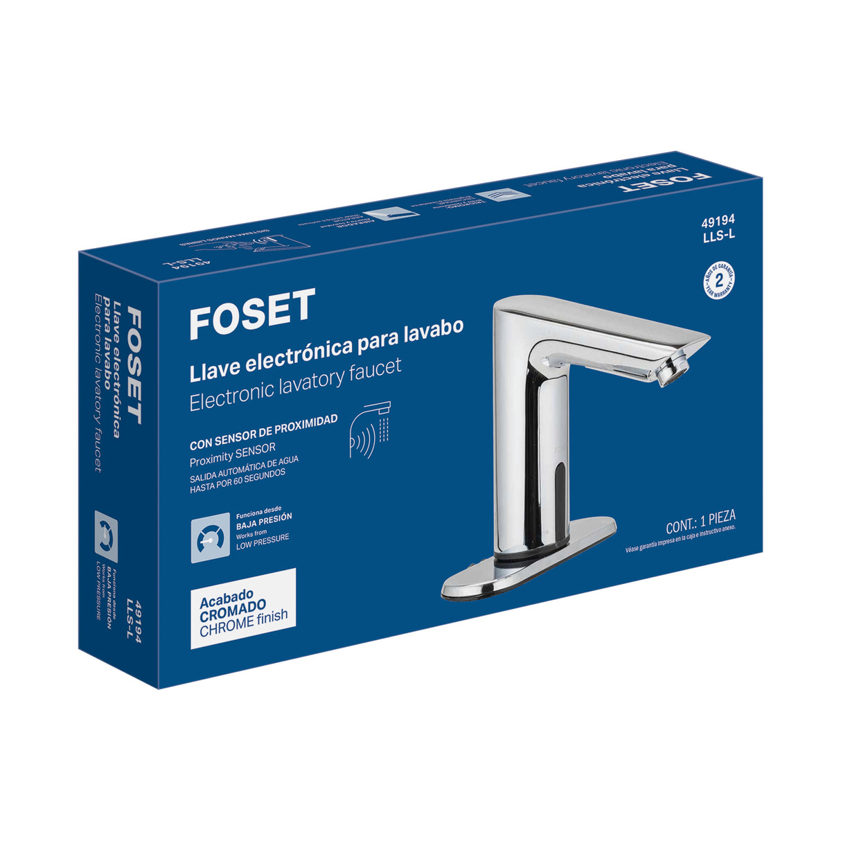 Llave con Sensor para Lavabo, Foset