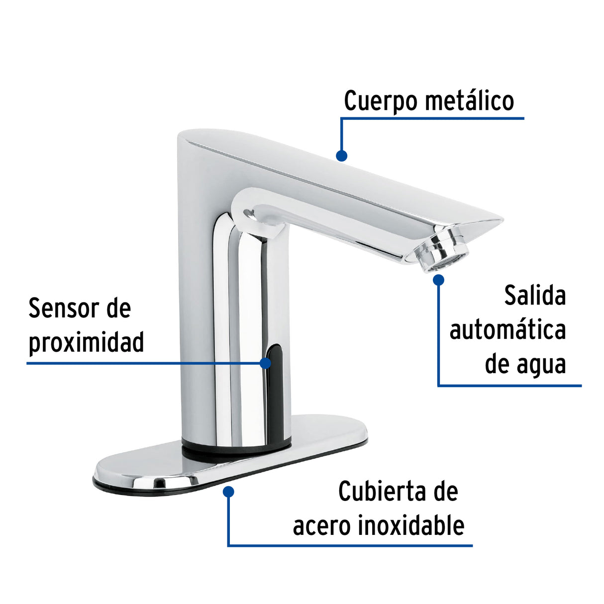 Llave con Sensor para Lavabo, Foset
