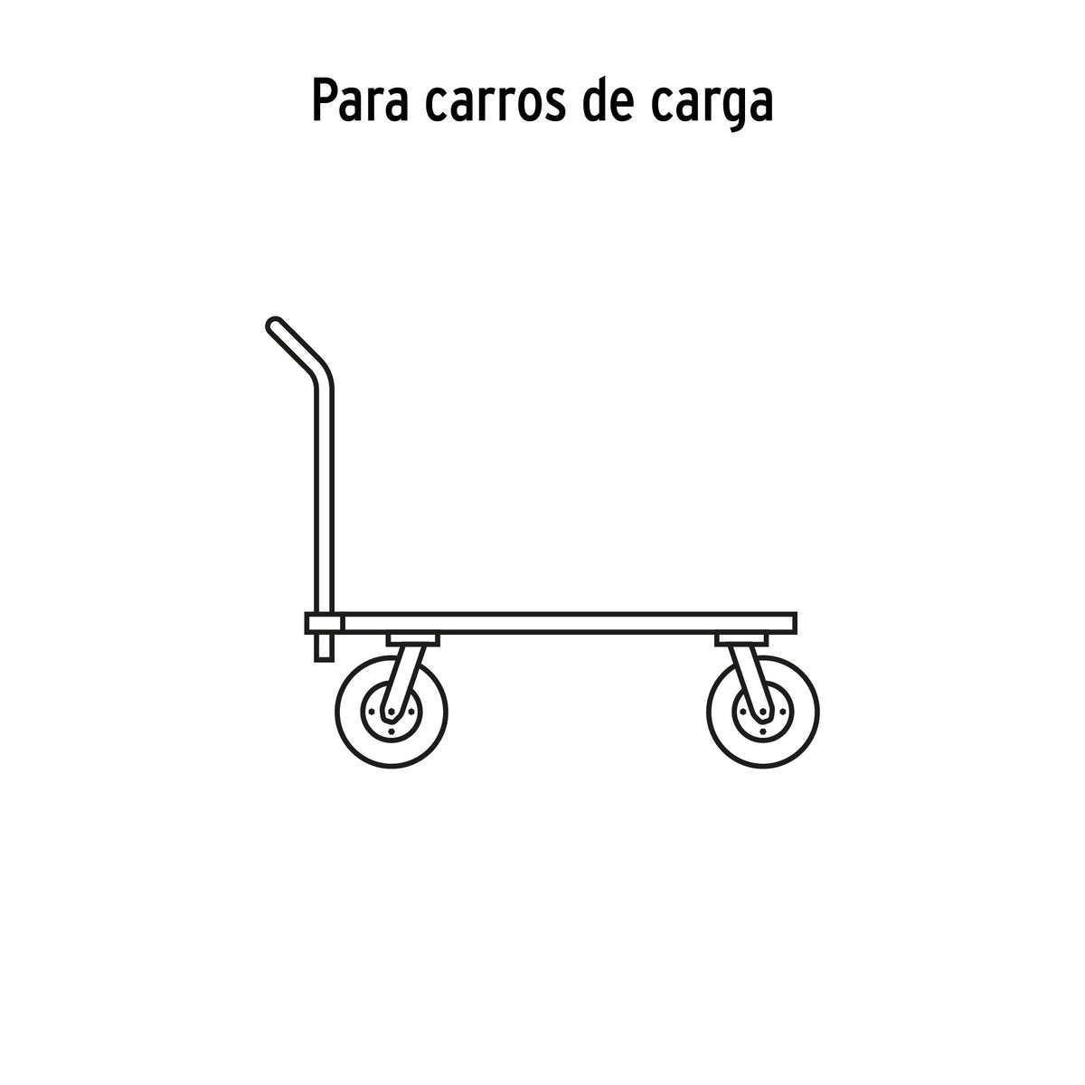 Rueda Imponchable 8' para Eje Central, Truper