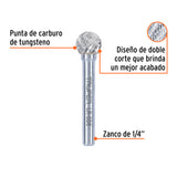 Lima Rotativa Punta Esférica, 13 mm, Truper