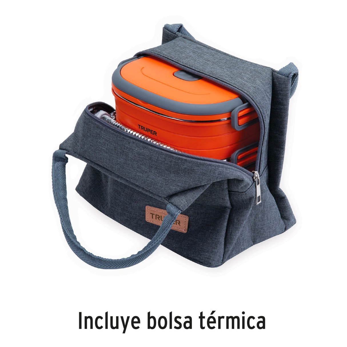 Lonchera Térmica con 3 Contenedores de Acero Inoxidable